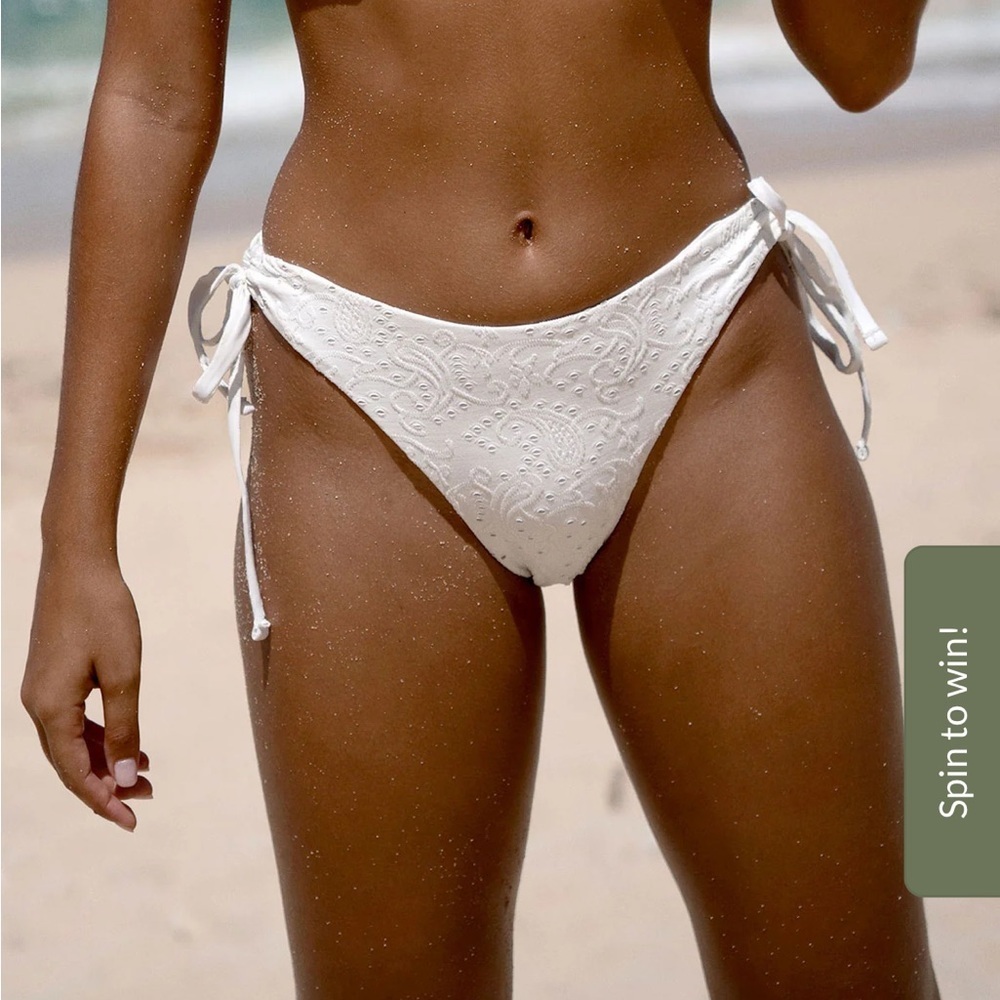 Berlook Textured Tie Bikini Bottom ONLY 69